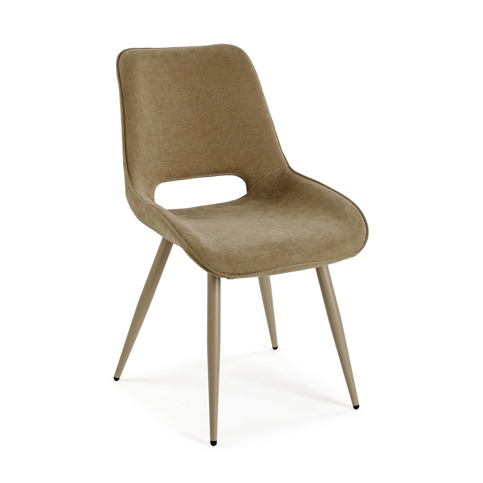 SILLA TAPIZADA NILO BEIGE 50X61,5X86CM