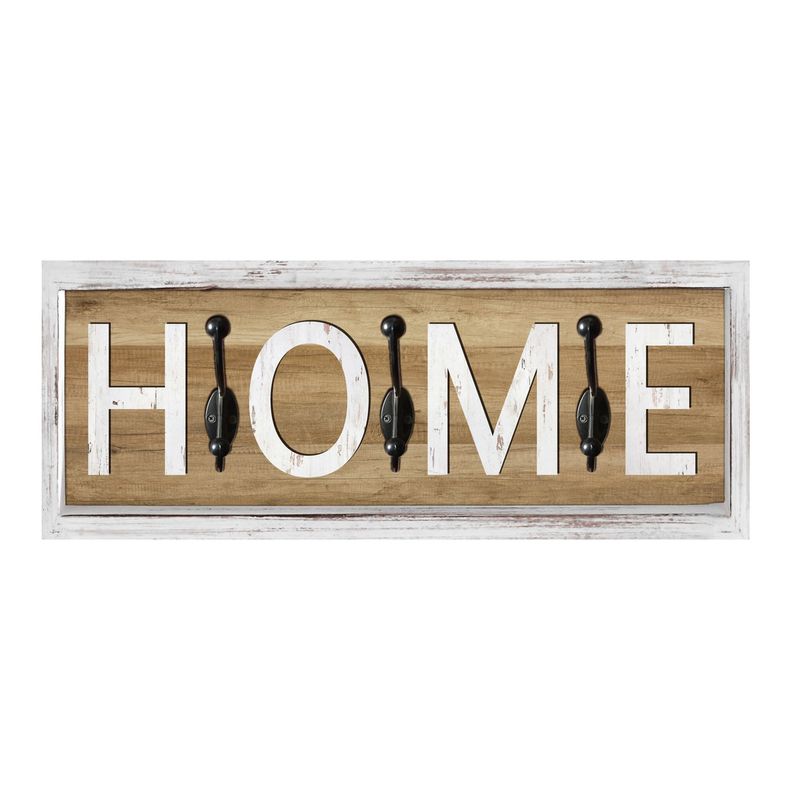 PERCHERO PARED 3 COLG DOBLES HOME 20X50X2CM