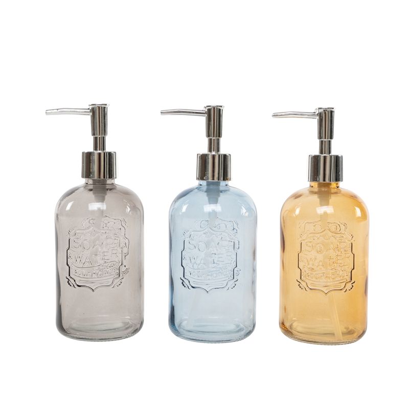 DISPENSADOR JABON 7,8x7,8x19,1CM AZUL