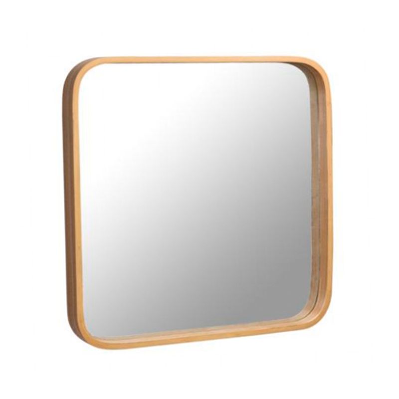 ESPEJO PARED 40X40CM BAMBU