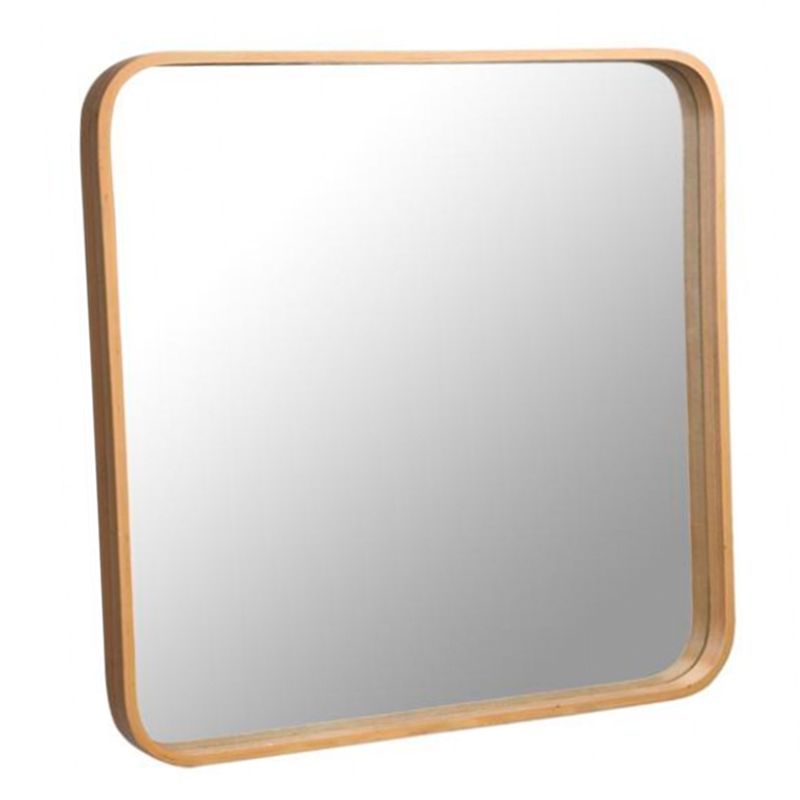 ESPEJO PARED 50X50CM BAMBU
