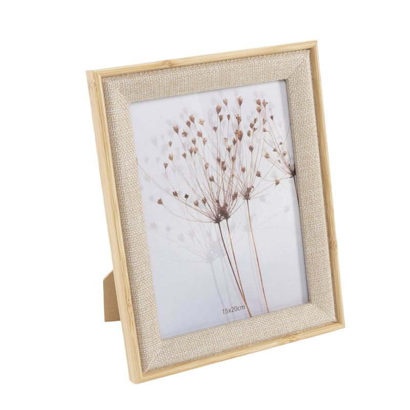 PORTAFOTOS 15X20 MARCO EFECTO TELA/MADERA