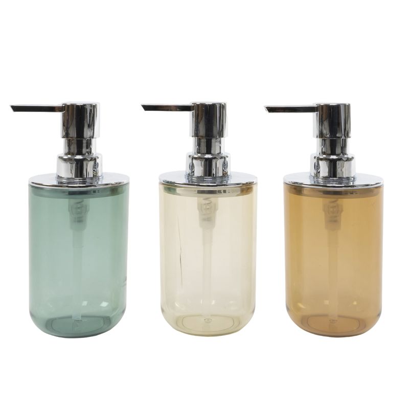 DISPENSADOR JABON 7X7X16CM BEIGE