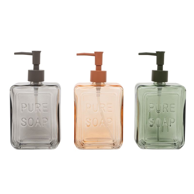 DISPENSADOR JABON CRISTAL 570ML PURE SOAP TEJA
