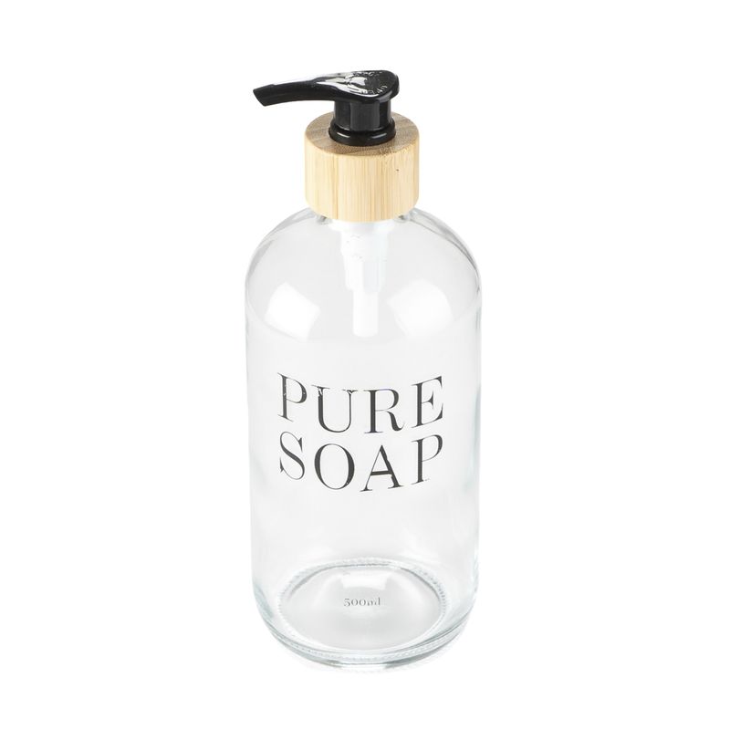 DISPENSADOR CRISTAL 500ML PURE SOAP