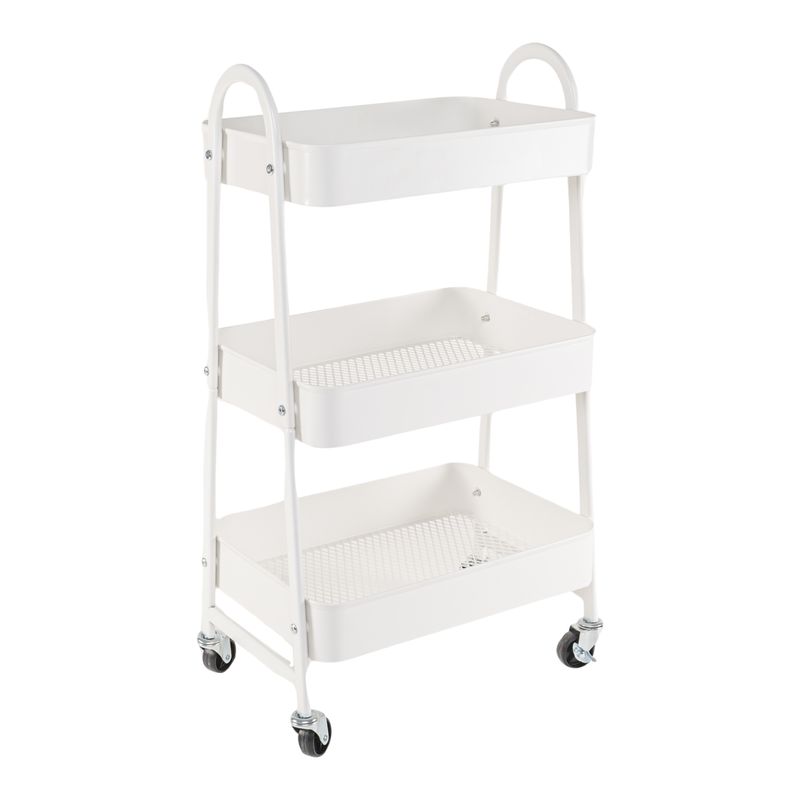 CARRO AUXILIAR BLANCO 45X30.5X77CM