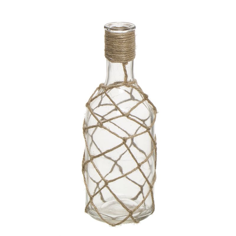 JARRON DECORATIVO CUERDA M 8X8X22CM