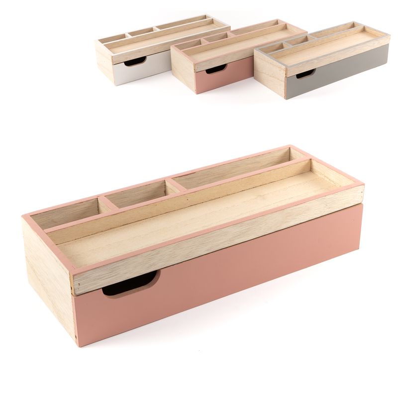 CAJA CON BANDEJA ORGANIZADORA ESCRITORIO