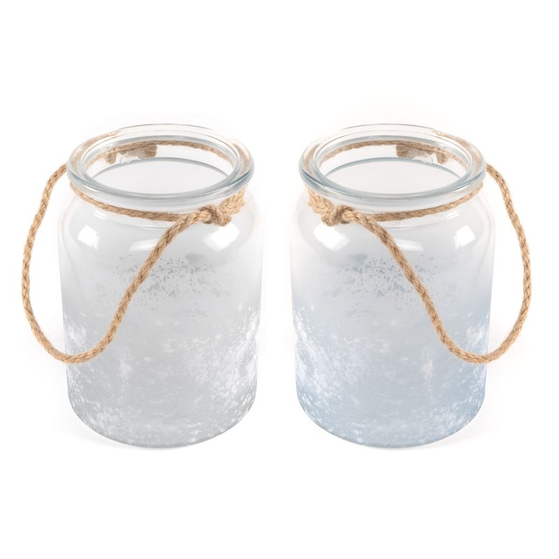 CANDEL CRISTAL L ASA CUERDA 11X11X15CM blanco