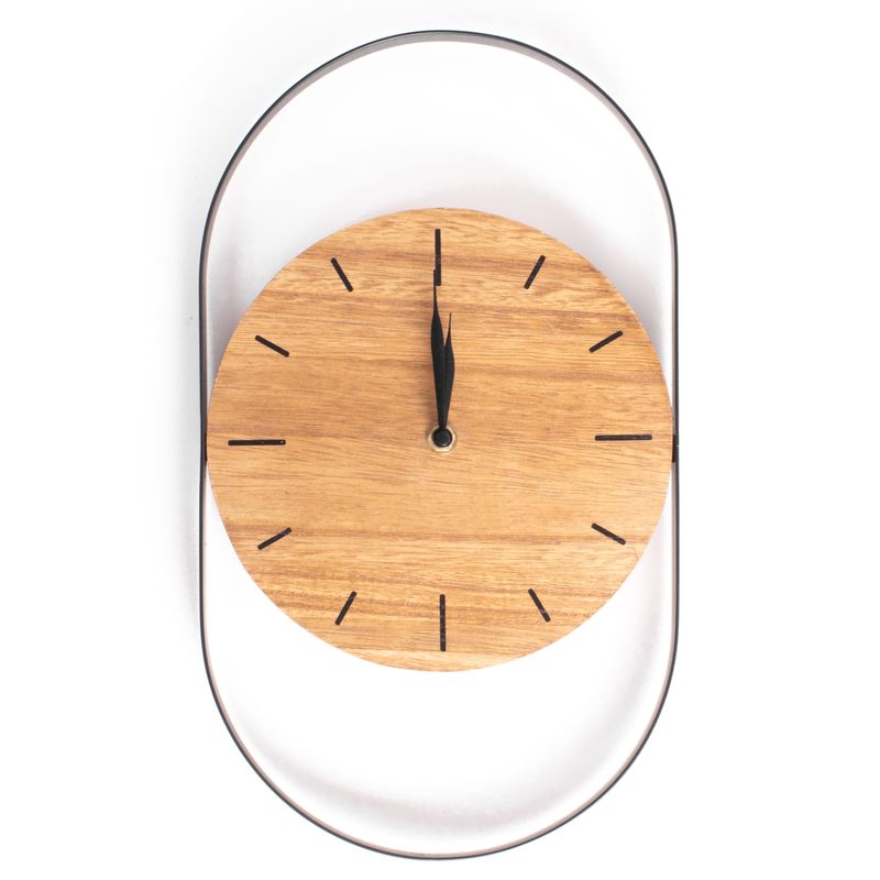 RELOJ DE PARED METAL/MADERA