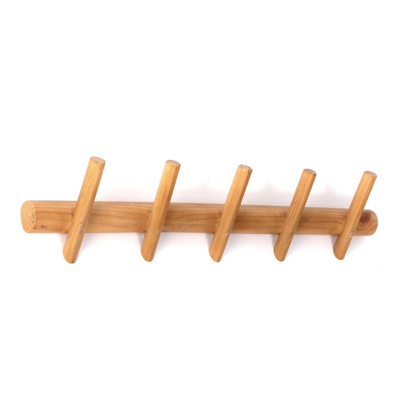 PERCHERO PARED 5 COLGADORES 56X6X13.5CM