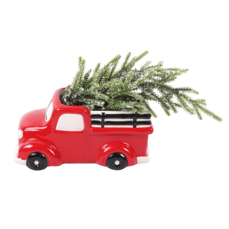 FIGURA CAMIONETA NAVIDAD 24 x 11 x 14cm