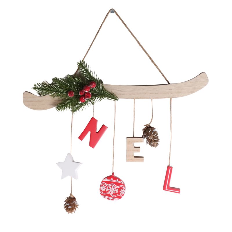 DECORACION PARED NAVIDAD 35X20X1CM