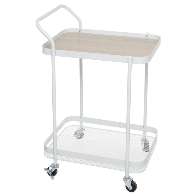 CAMARERA METAL NORDIC BLANCO 50X39X74.5CM