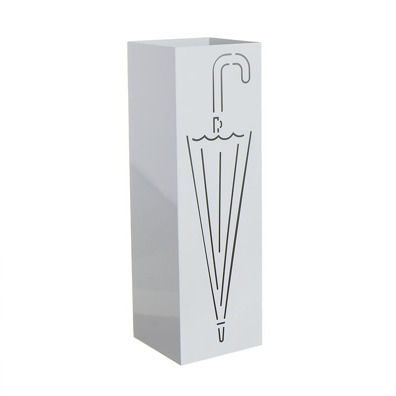 PARAGUERO METAL PARAGUAS BLANCO 15.5X15.5X49CM