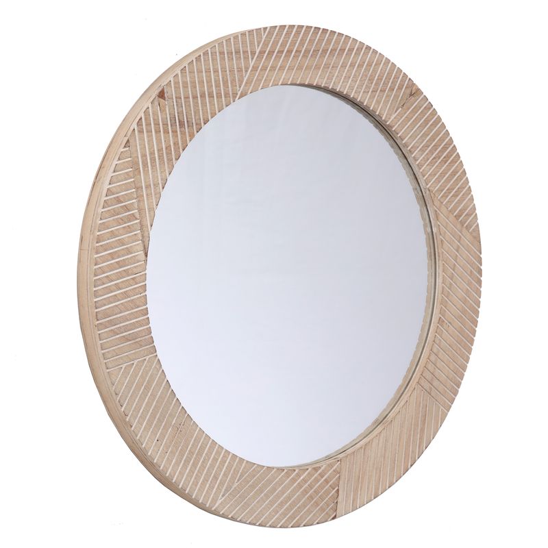 ESPEJO PARED 60CM MADERA