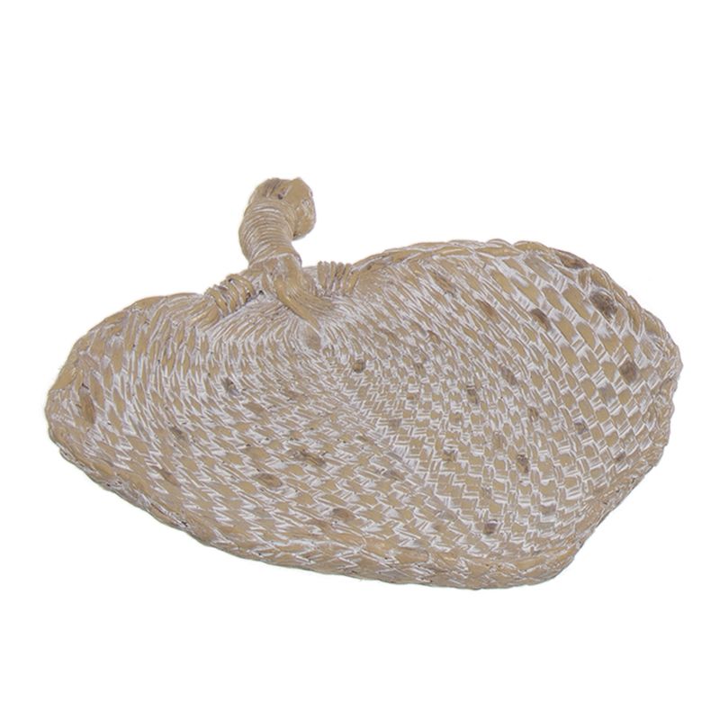 CENTRO FORMA HOJA NATURAL L 34x30.5x4 CM