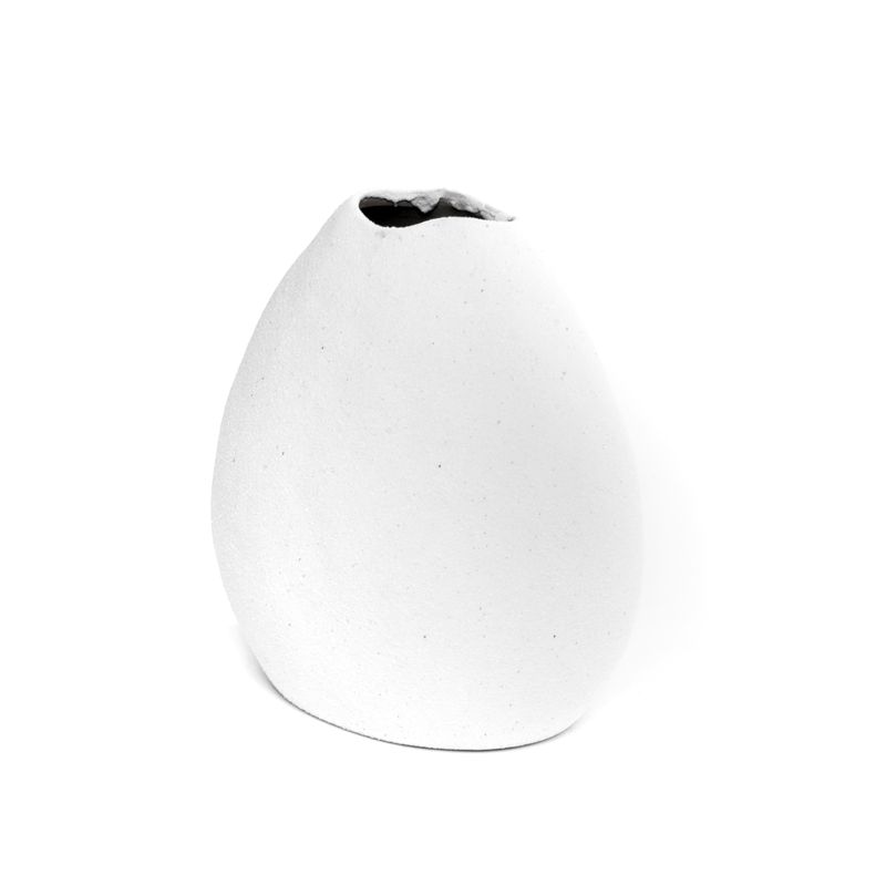 JARRON PLANO M BLANCO 11X7.4X13CM