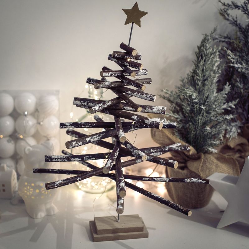 ARBOL DECORATIVO MADERA 32X32X50CM