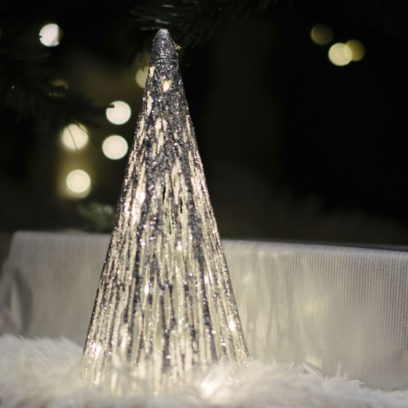 FIGURA ARBOL METALIZADO CON LUZ 25CM