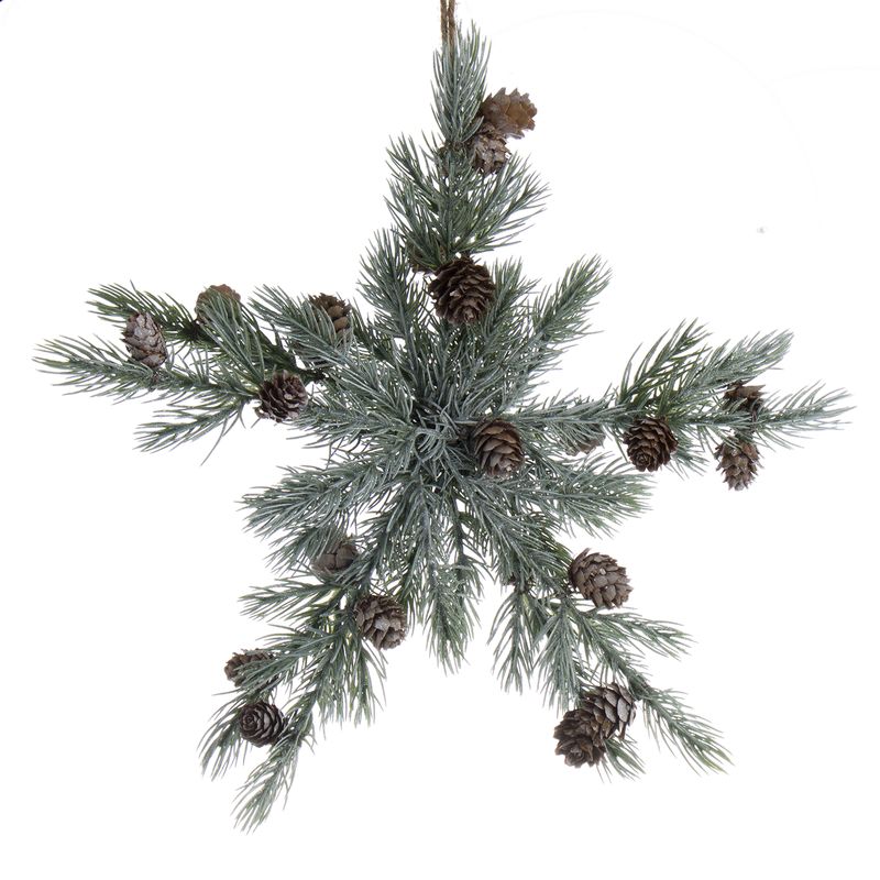 ESTRELLA DECORATIVA EFECTO NATURAL 40CM