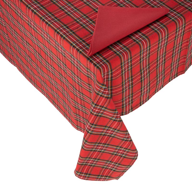 MANTEL 150X250CM 8 SERVILLETAS CUADRO TARTAN