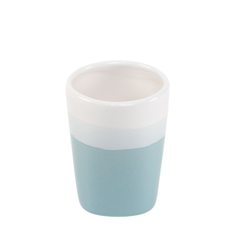 VASO TRICOLOR AZUL 7.5X7.5X10.2CM