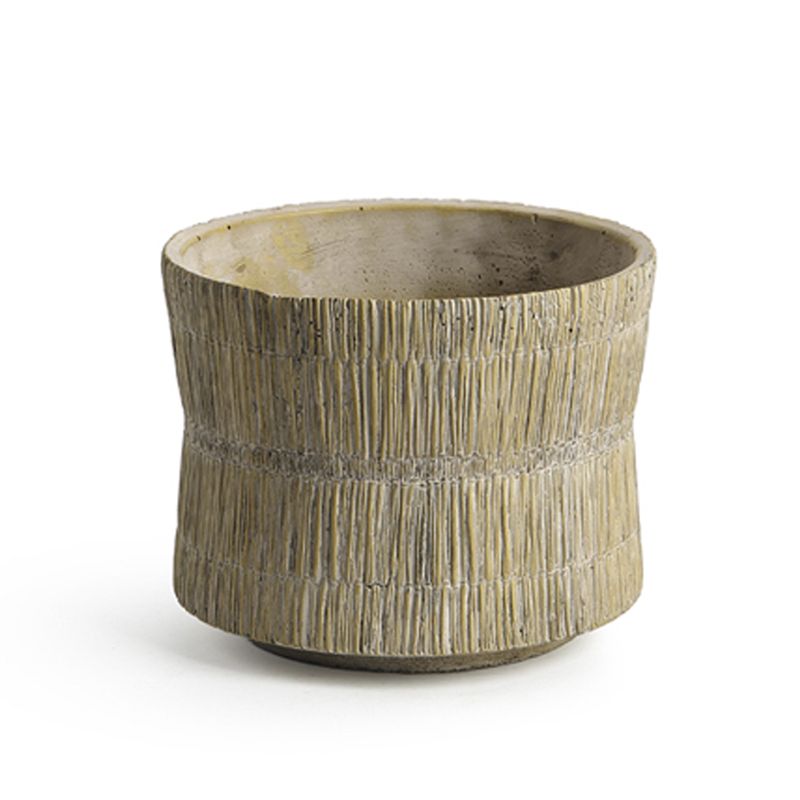 MACETA M EFECTO FIBRA NATURAL 14X14X10CM