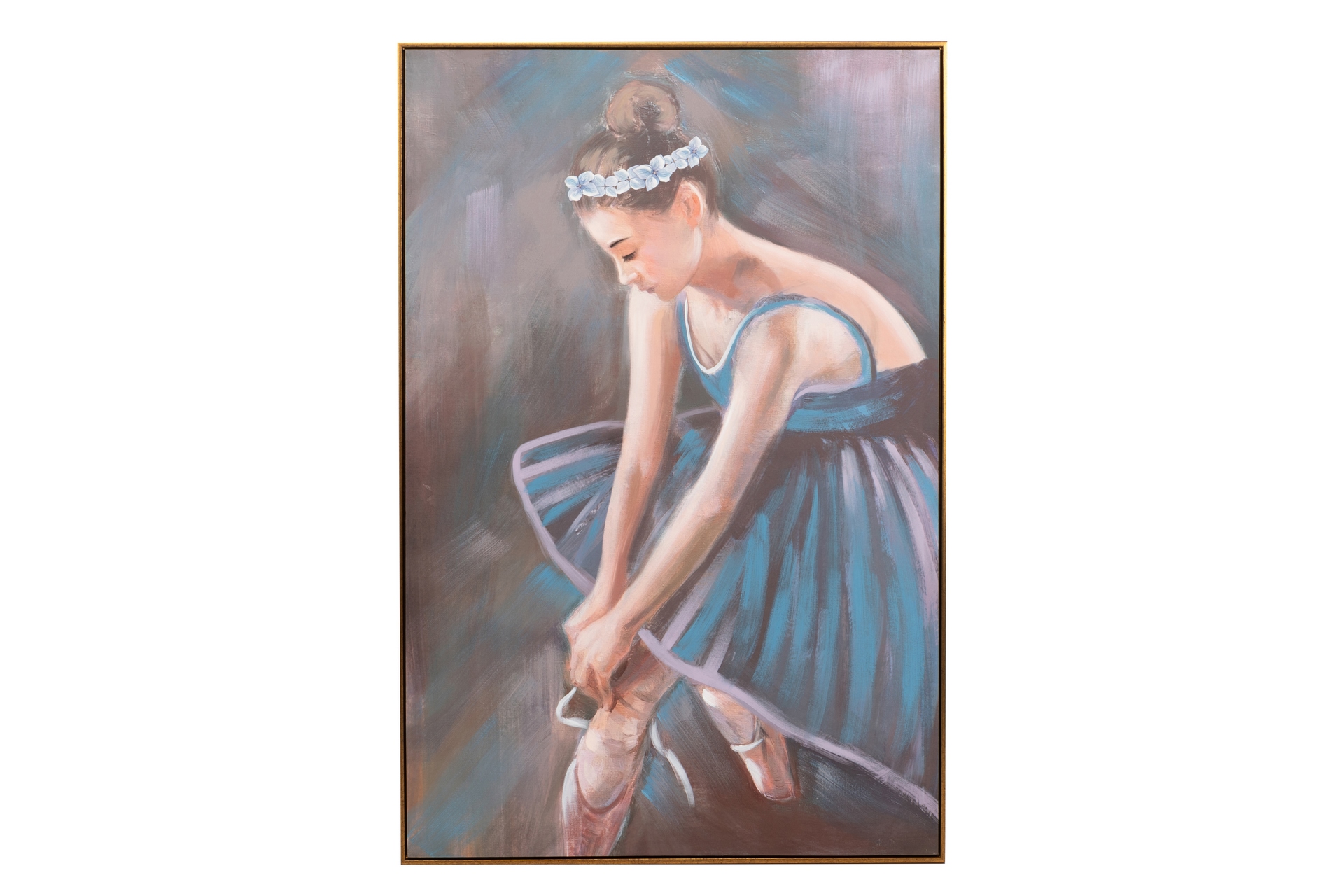 CUADRO BAILARINA CON MARCO 80X3.5X120CM