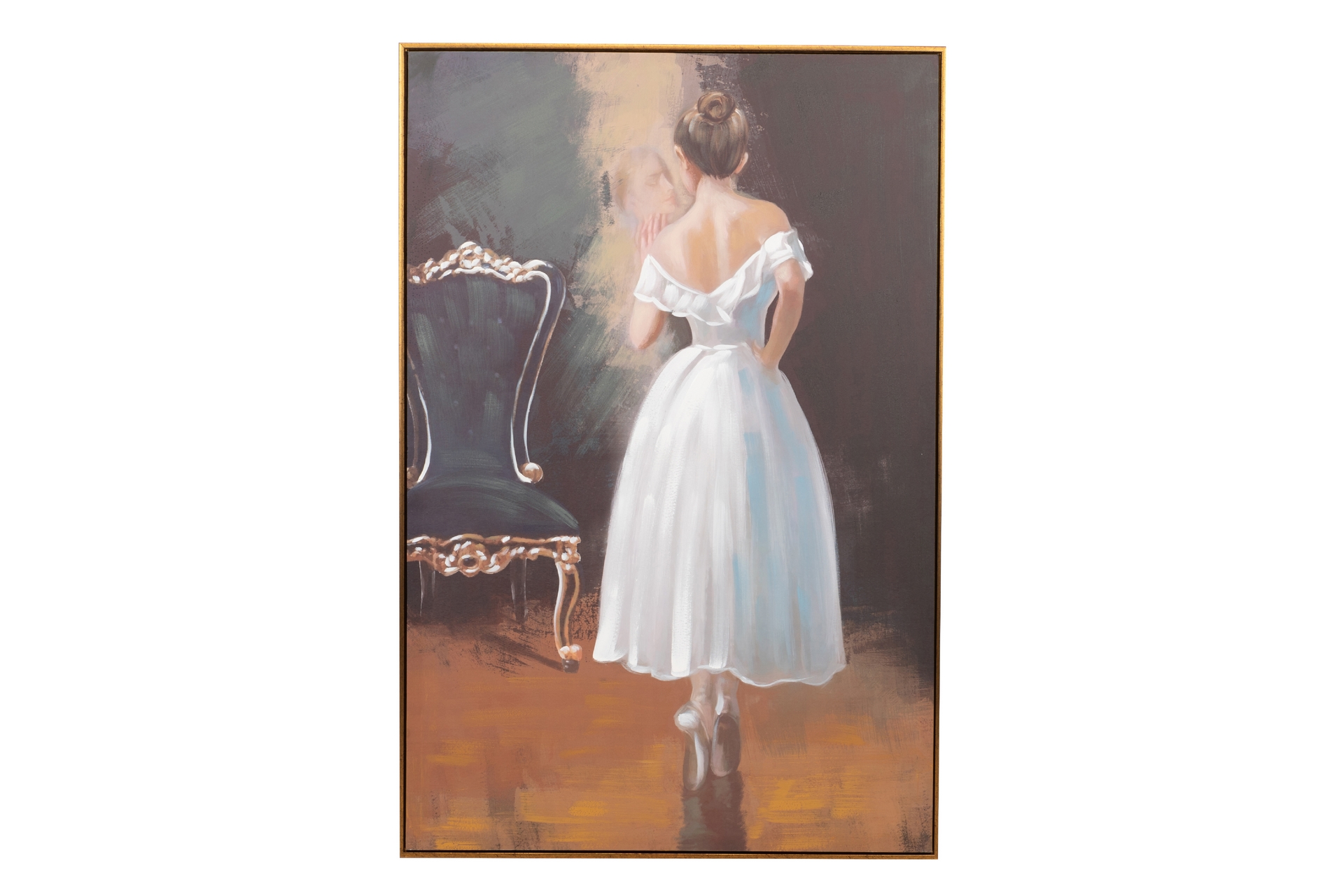 CUADRO BAILARINA CON MARCO 80X3.5X120CM