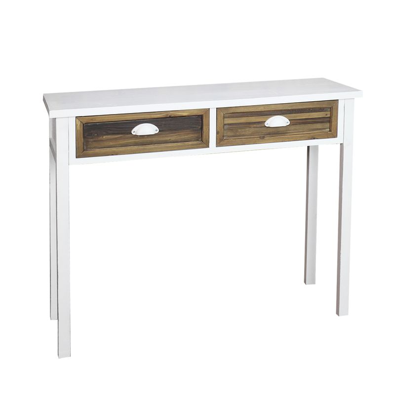 CONSOLA 2 CAJONES 96X30X80CM