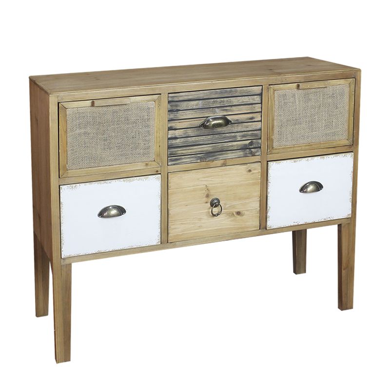 CONSOLA 6 CAJONES 95X37X80CM