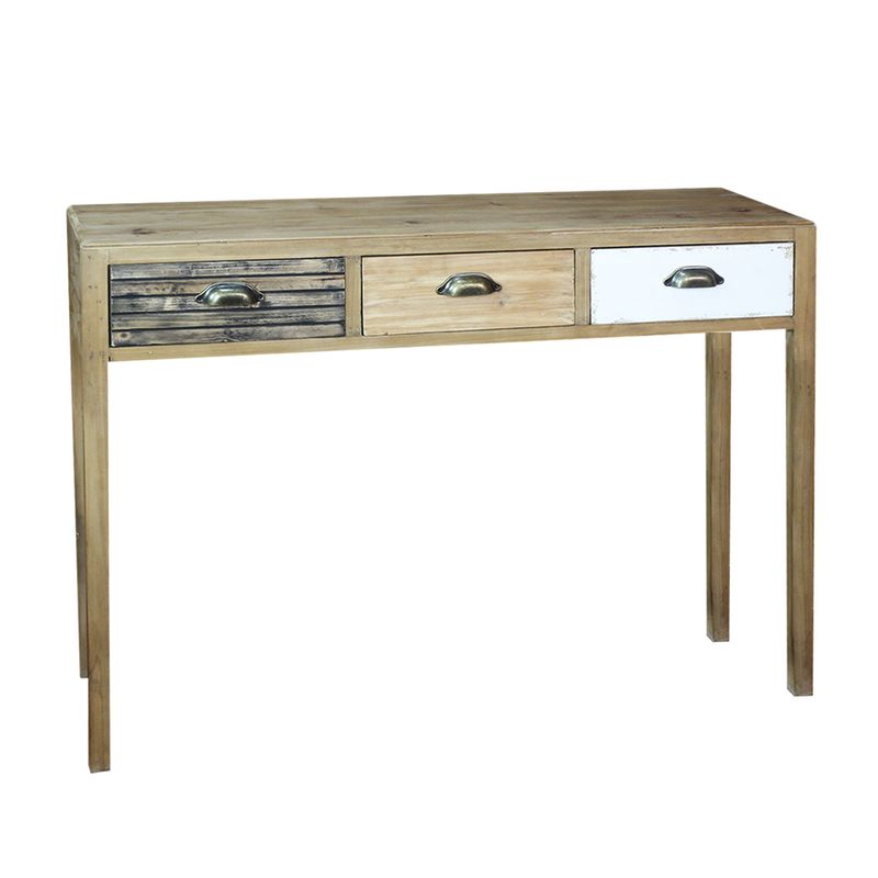 CONSOLA 3 CAJONES 110X35X80CM