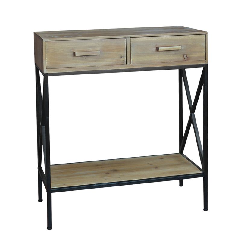 CONSOLA 2 CAJONES 60X32X80CM