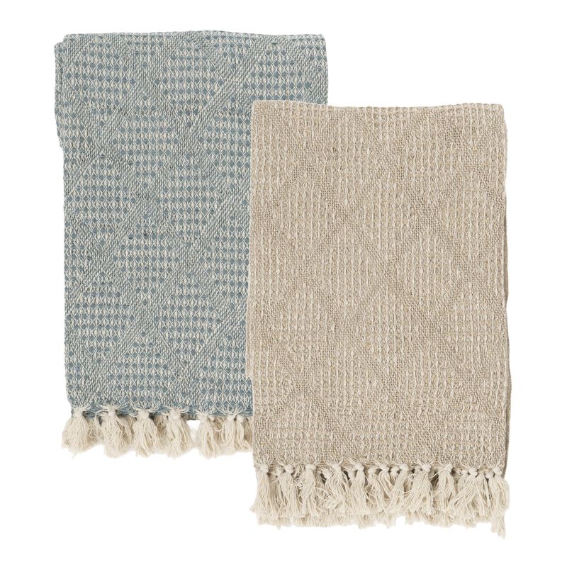 PLAID ALGODON 130X170CM BEIGE