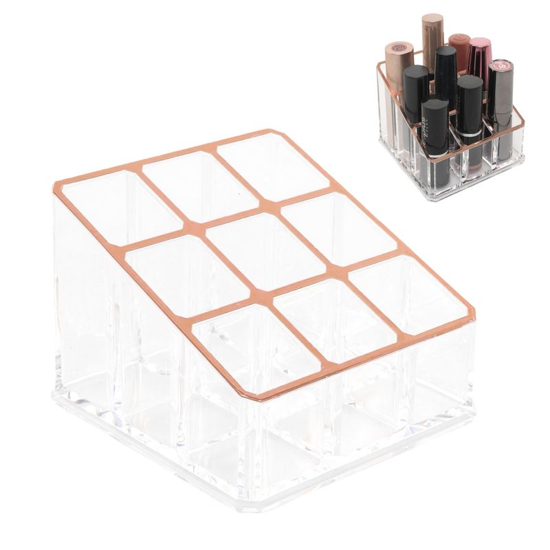ORGANIZADOR COSMETICOS 9 DPTOS. FILO COBRE