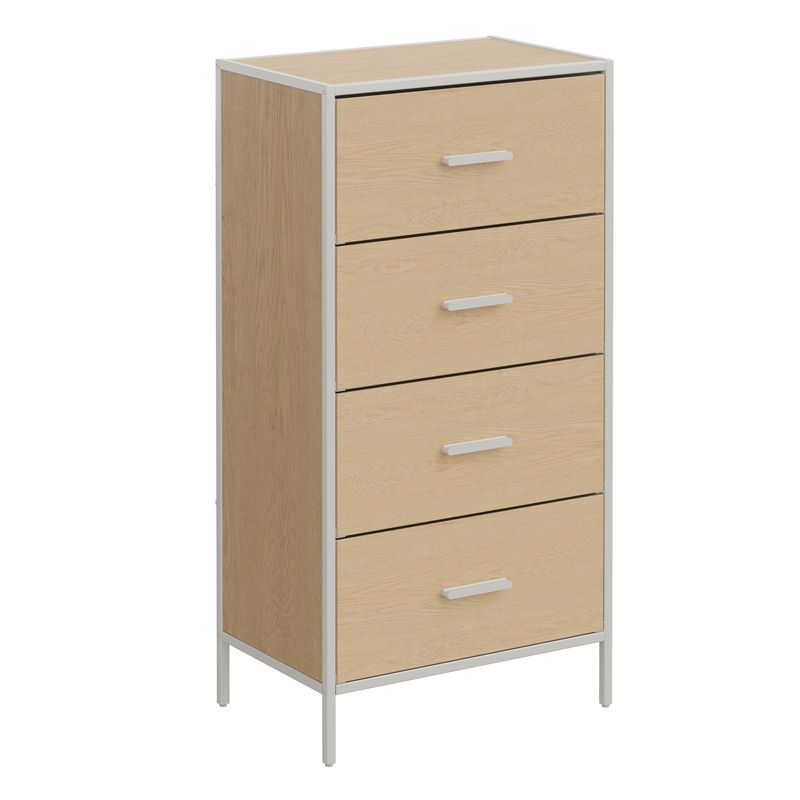 CAJONERA 4 CAJONES COLOR ABEDUL 51X33.5X100CM