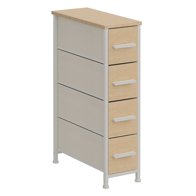 CAJONERA ESTRECHA 4 CAJONES COLOR ABEDUL 20X48X75.
