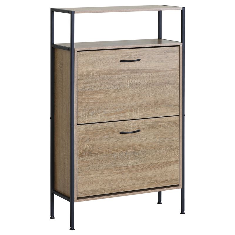 ZAPATERO 2 PUERTAS CON ESTANTE 60x24x107cm