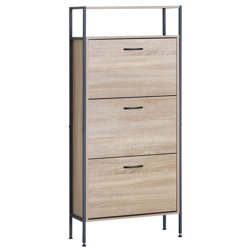 ZAPATERO 3 PUERTAS CON ESTANTE 60x24x143cm60