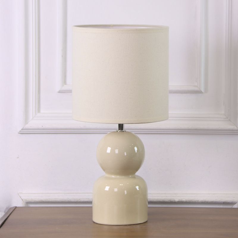 LAMPARA BASE CERAMICA NATURAL 19X19X37.5CM