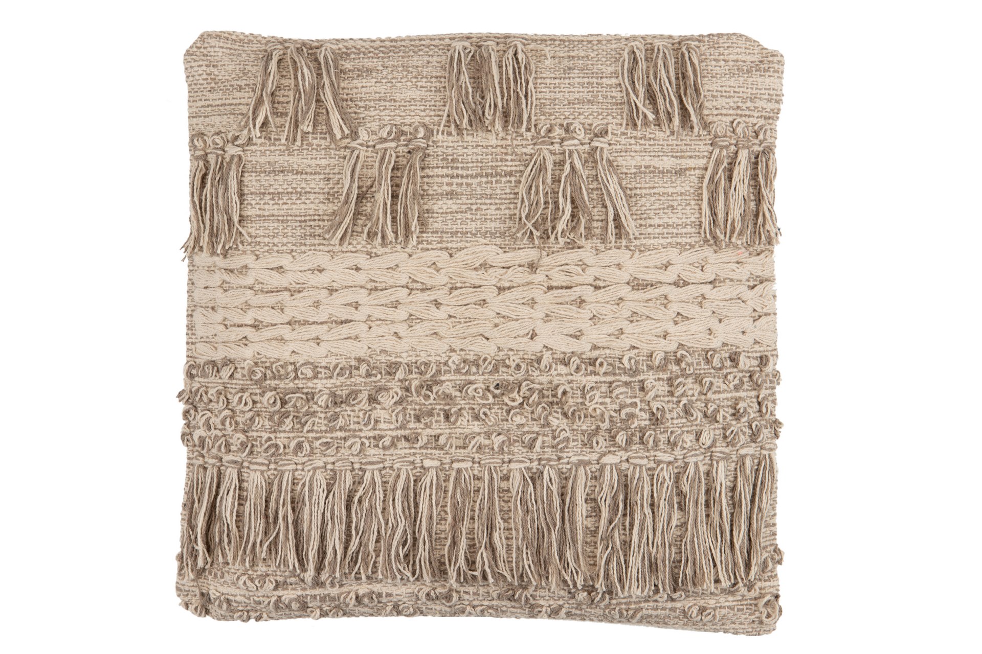 COJIN TEJIDO A MANO 45X12X45CM