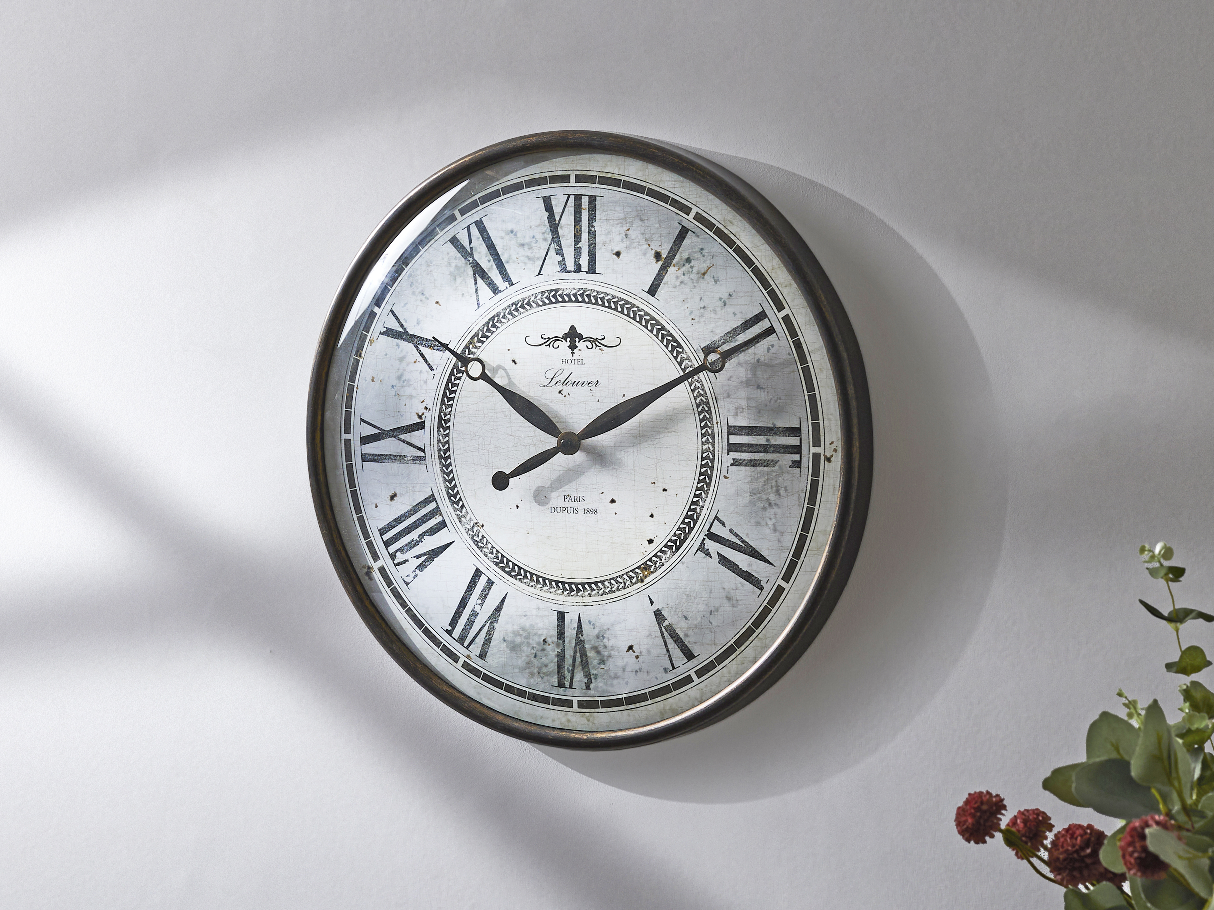 RELOJ "HOTEL LELOUVER" ENVEJECIDO 50D. CMS.