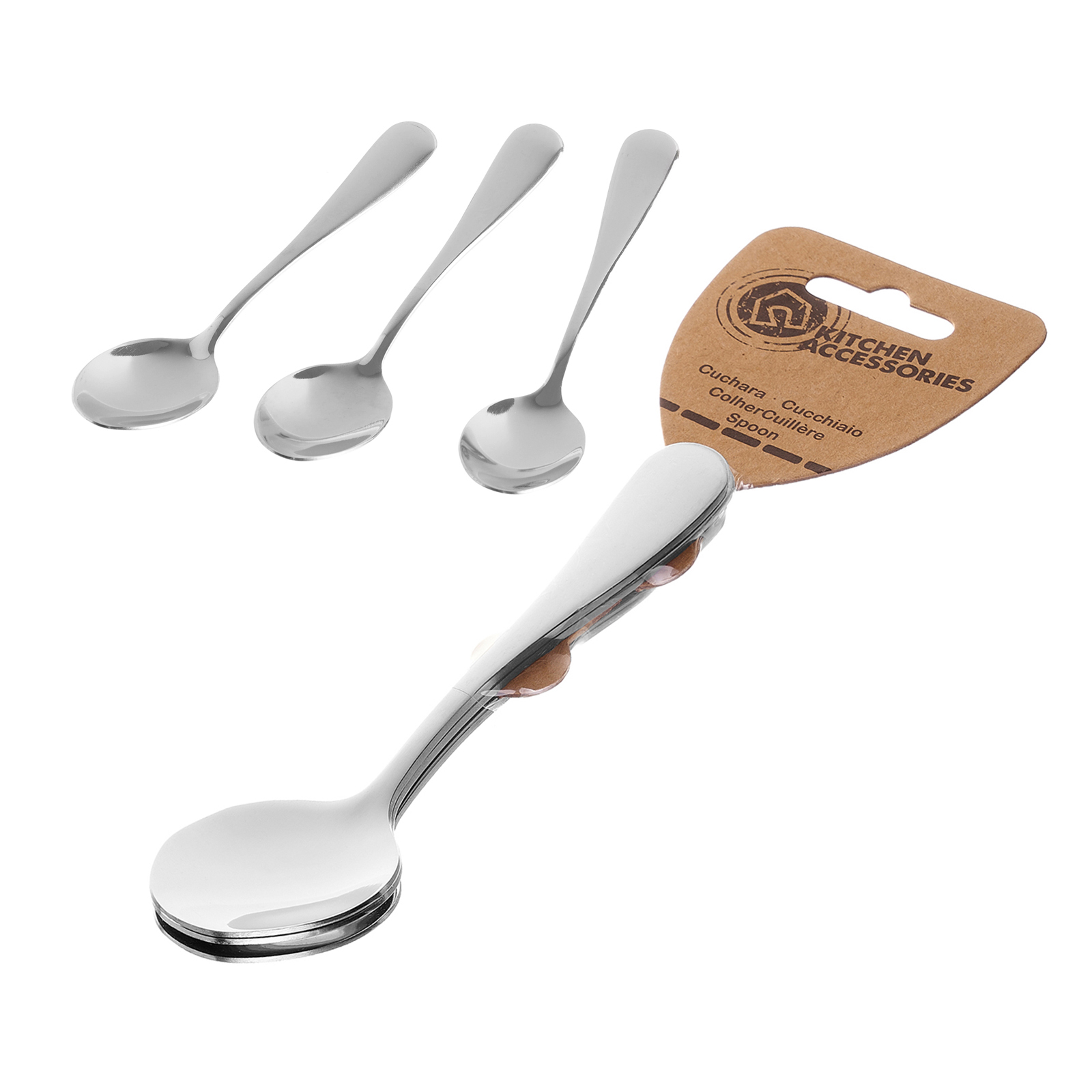 S/3 CUCHARA TÉ ACERO INOXIDABLE 14CM 3