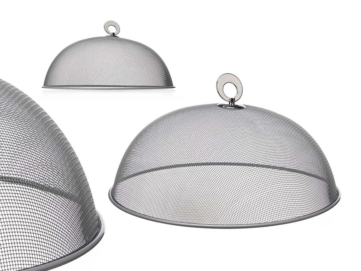 Tapa plato 30x30x12.3cm rejilla plata