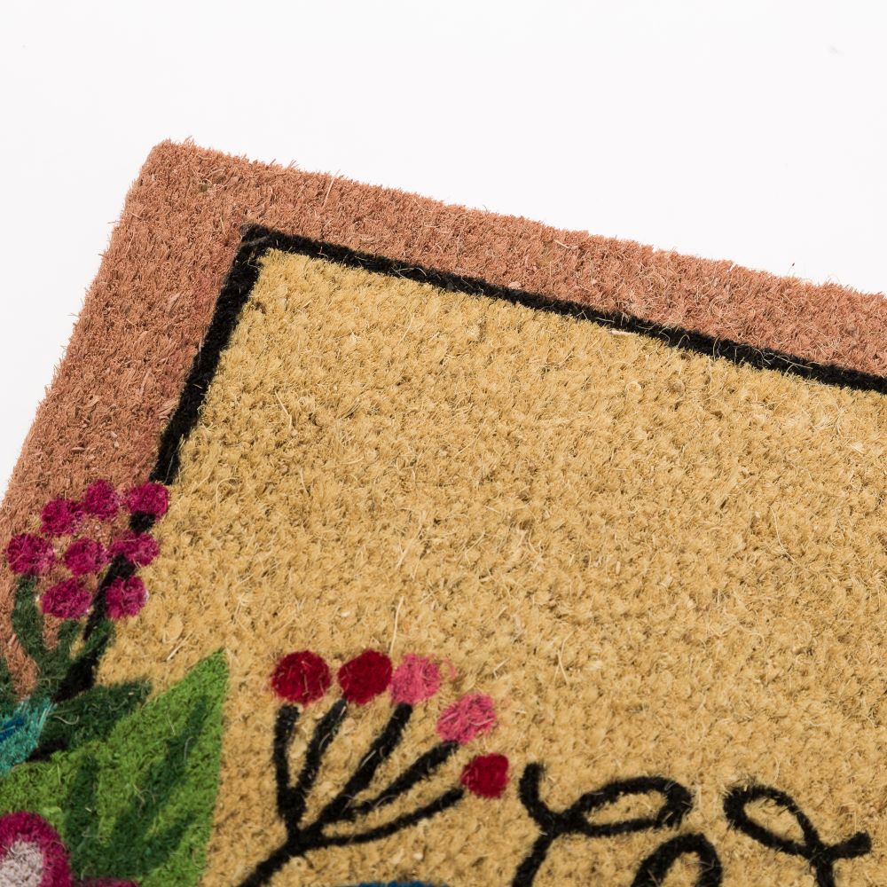 FELPUDO WELCOME SPRING FIBRA COCO 60X40X1.5CM 4