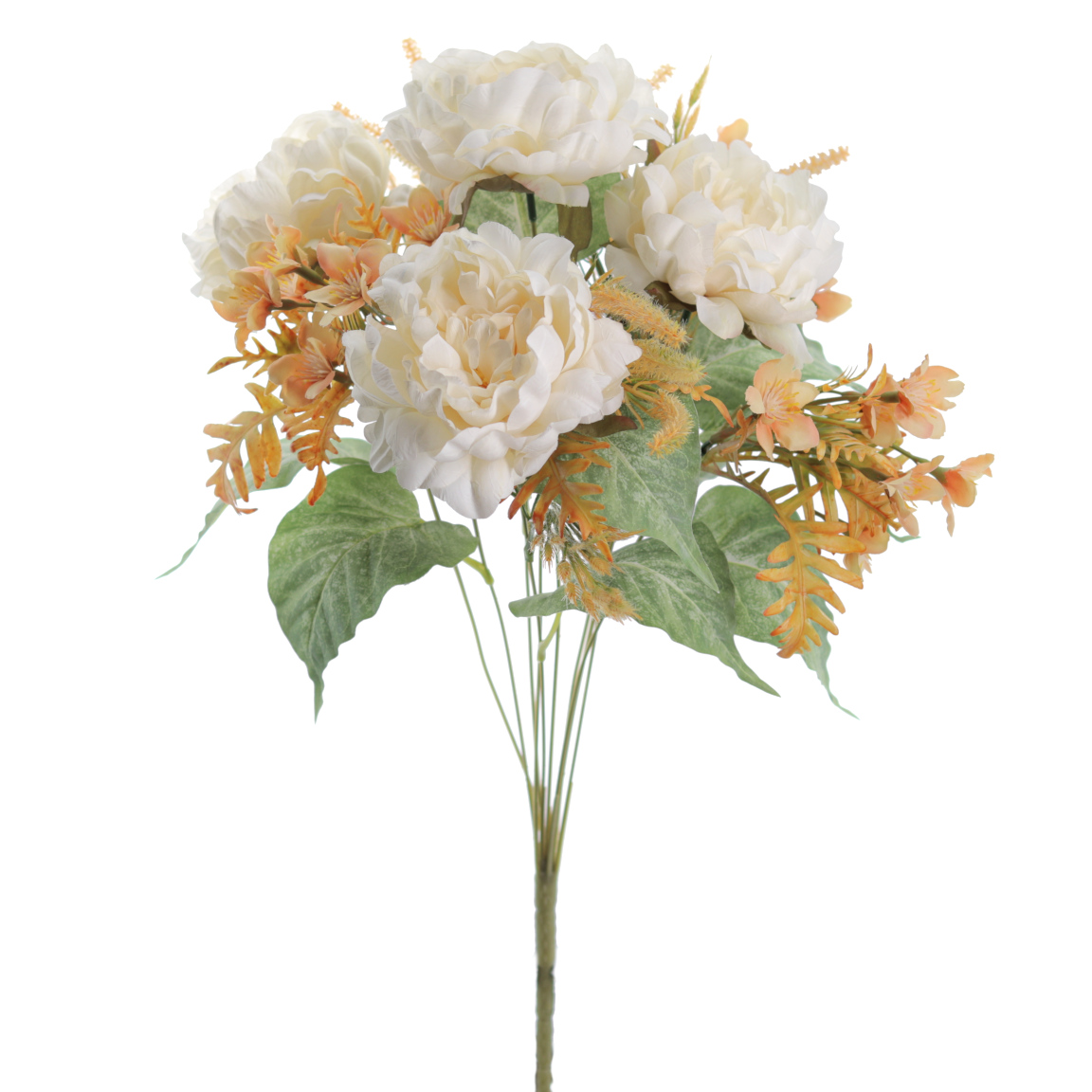 BOUQUET PEONIAS VINTAGE 50CM CREMA
