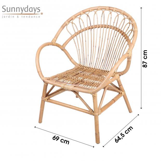 MIMBRE- SILLON INDIE 69X64.5XALT87CM