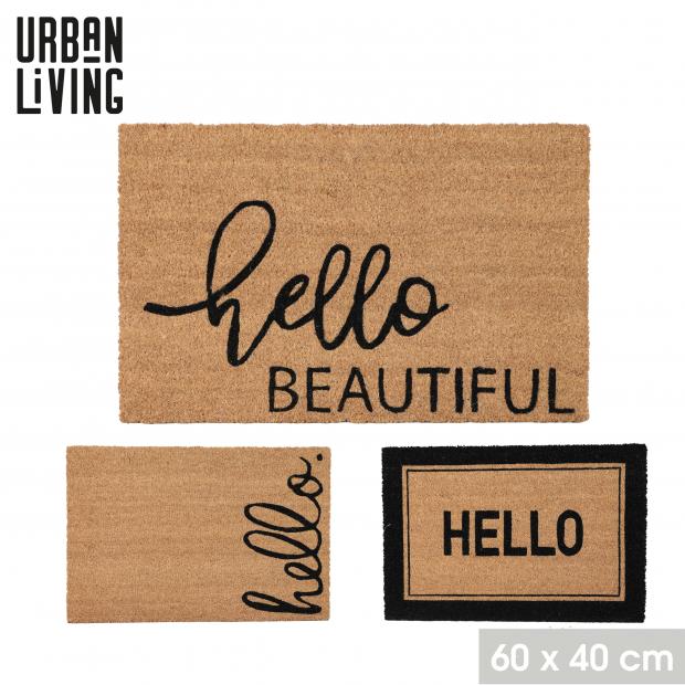 ALFOMBRA  DECORES MENSAJES 40X60CM HELLO