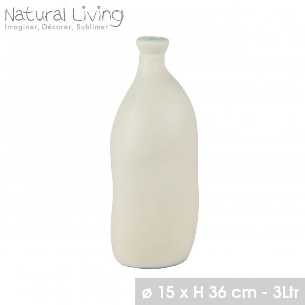 VASO LEA 3L NIEVE NATURAL LIVING
